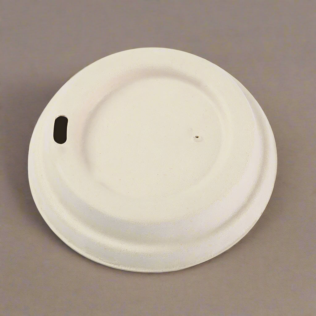 12 oz Disposable Bamboo Lids - 50 Lids