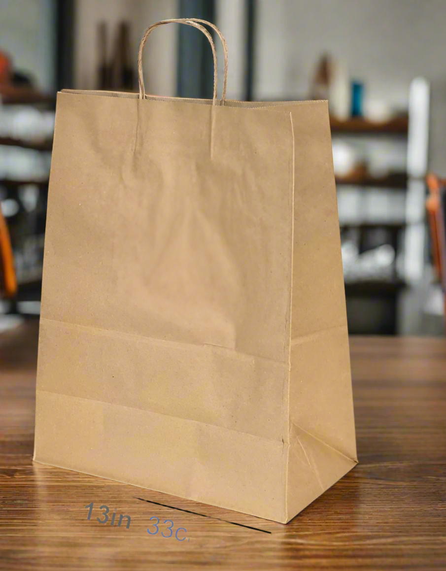 Kraft To-Go Bag 13x7x17 250pcs