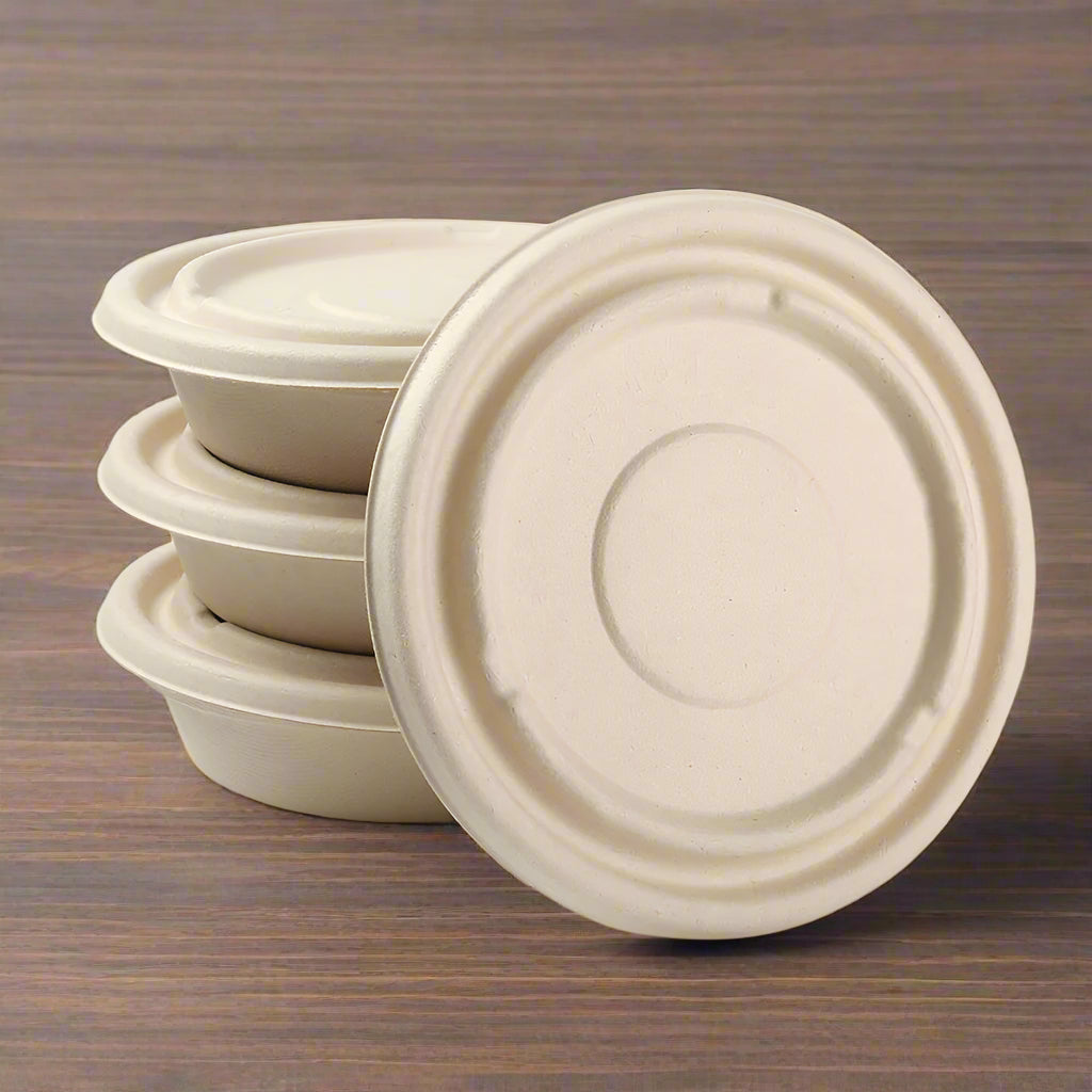 2 oz Disposable Bamboo Soufflé/Condiment Lids - 2,000 Lids