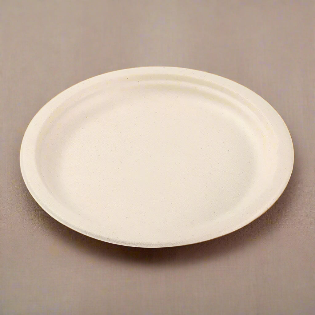 7" Disposable Bamboo Round Plates - 1,000 Plates