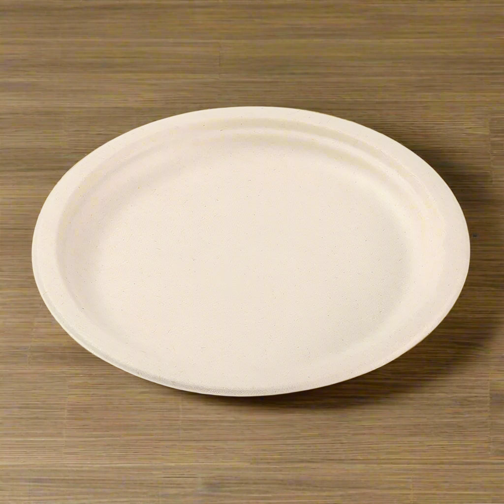 6" Disposable Bamboo Round Plates - 250 Plates