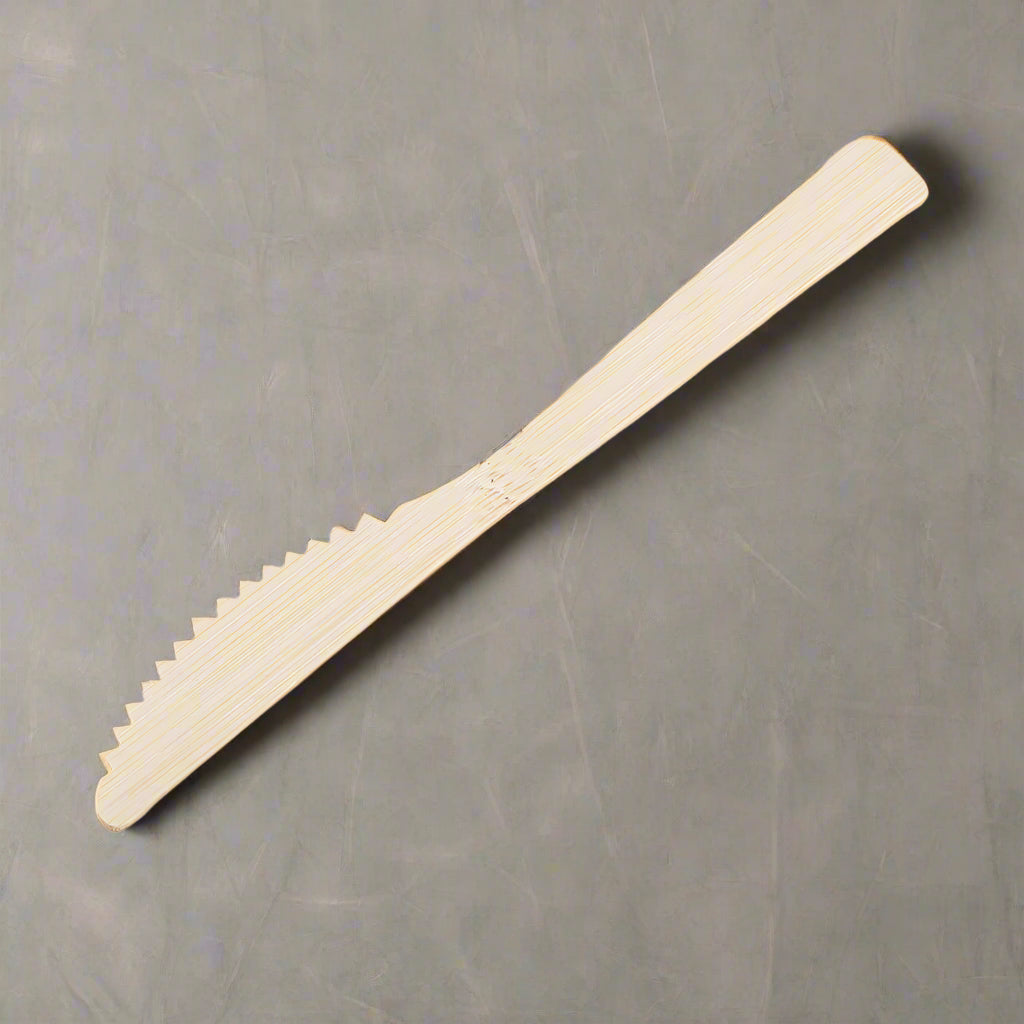 6.7" Disposable Bamboo Knife - 100 Knives