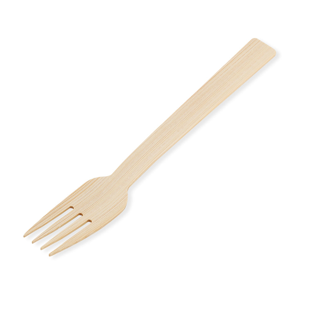 6.7" Disposable Bamboo Fork - 100 Forks